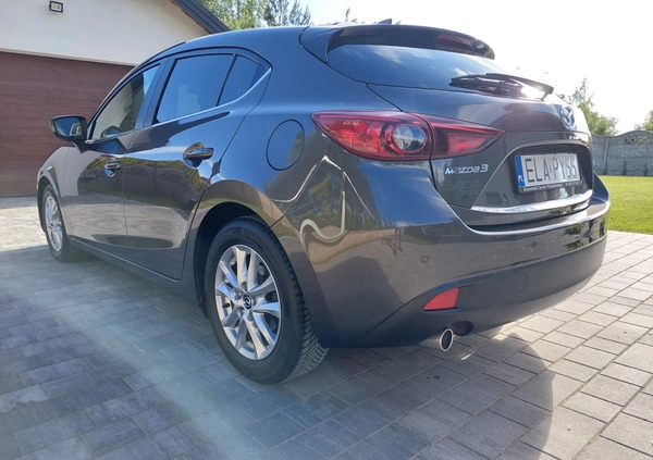 Mazda 3 cena 53000 przebieg: 142000, rok produkcji 2016 z Łask małe 596